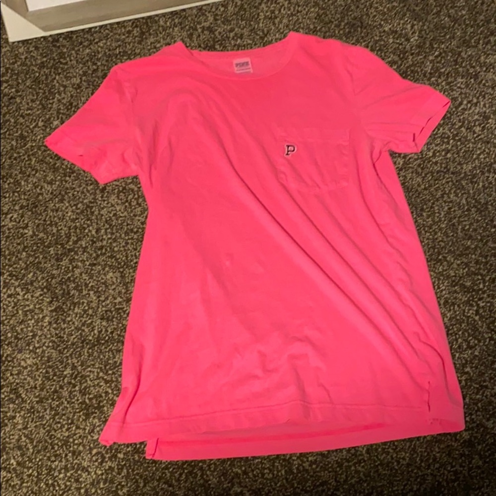 Pink Victoria’s Secret pink shirt